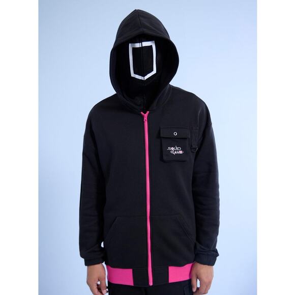 Official Netflix Squid Games Show Black Square Guard Hoodie M, L, XL, 3XL - Picture 1 of 4